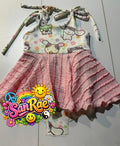 3T skirted romper (mention in note if you want snaps added)