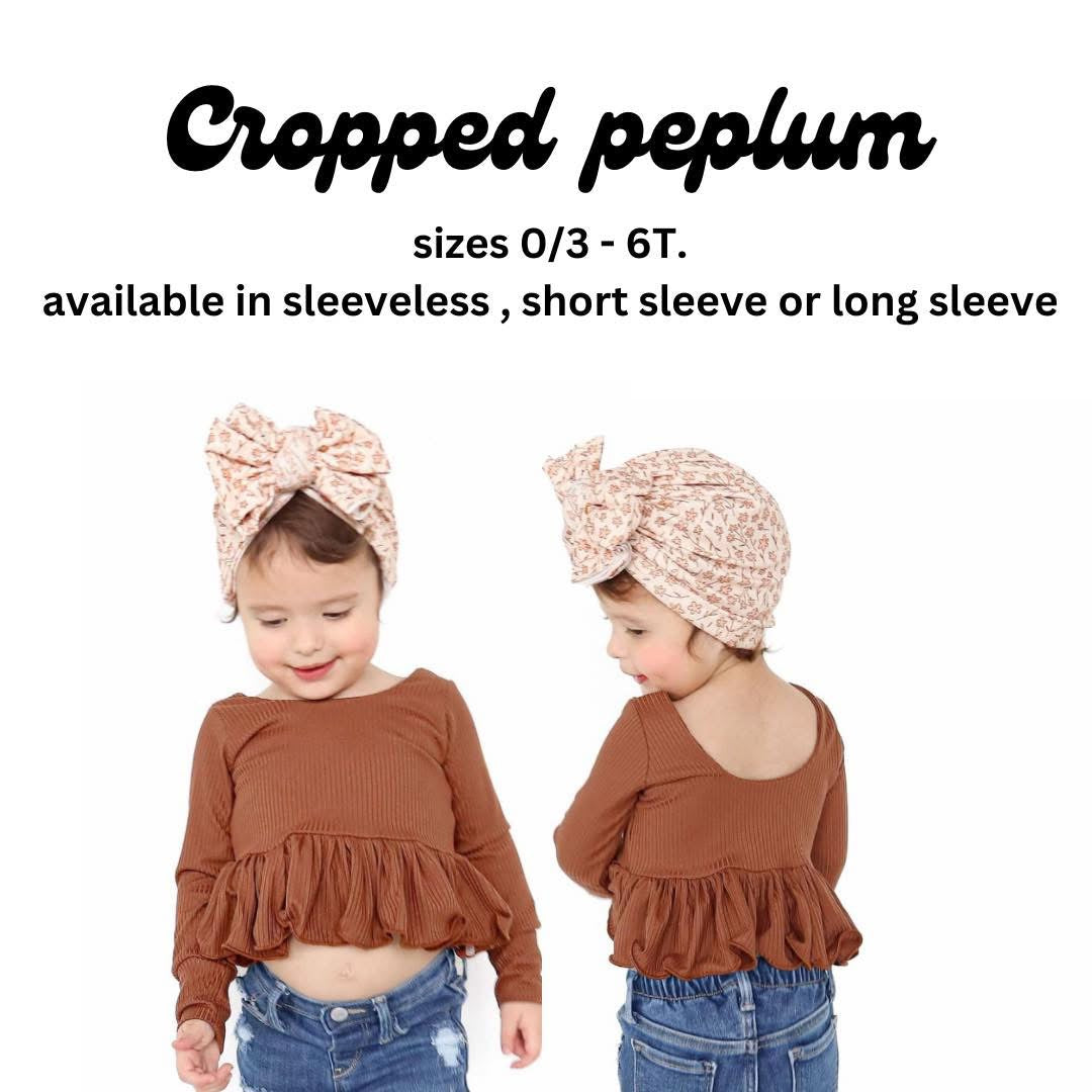 Cropped peplum
