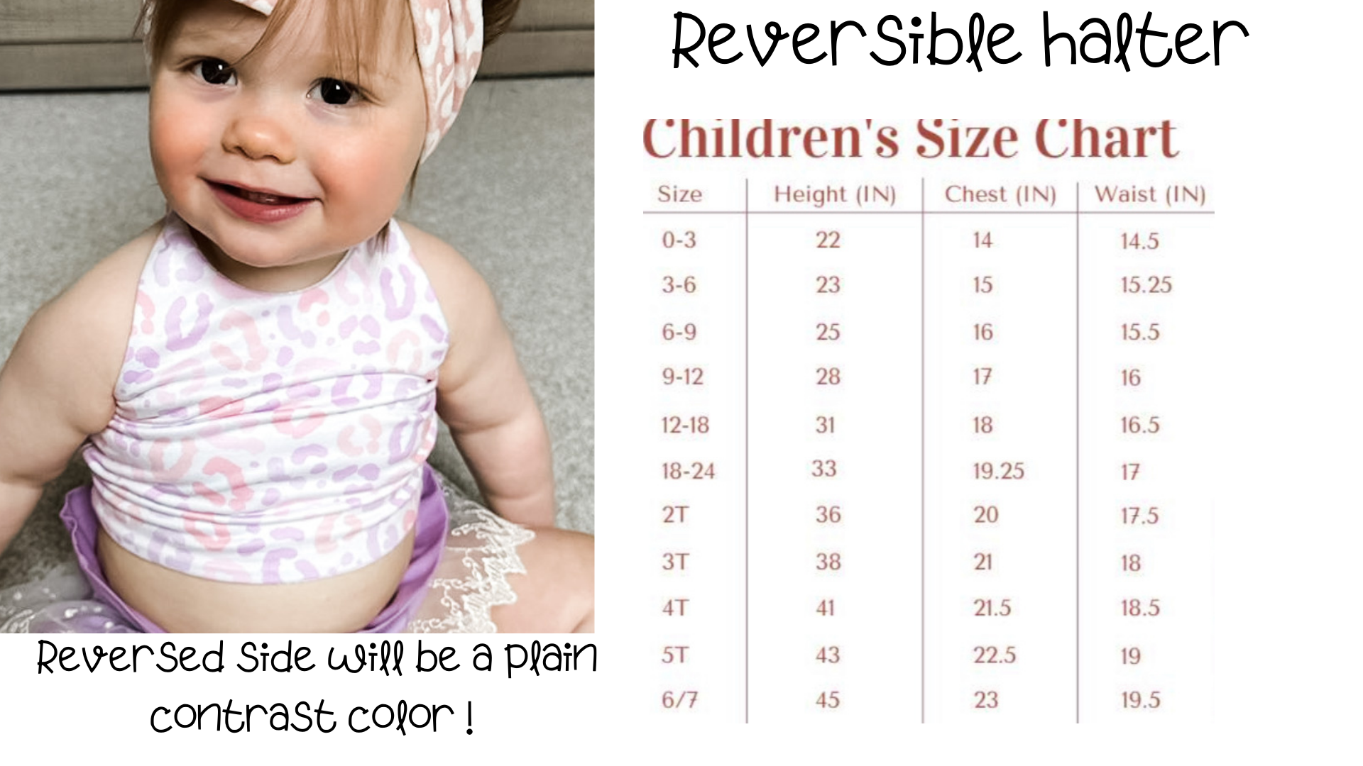 Reversible halter