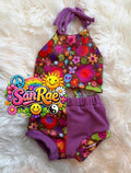 3T reversible tie back top + shorties