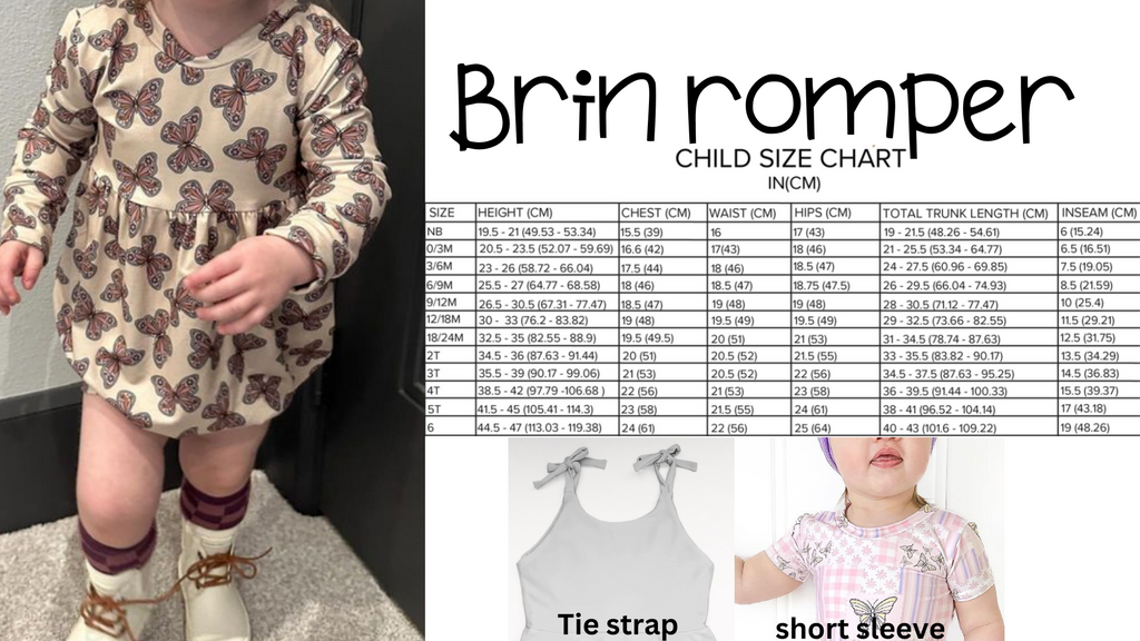Brin Romper (NO SNAPS)