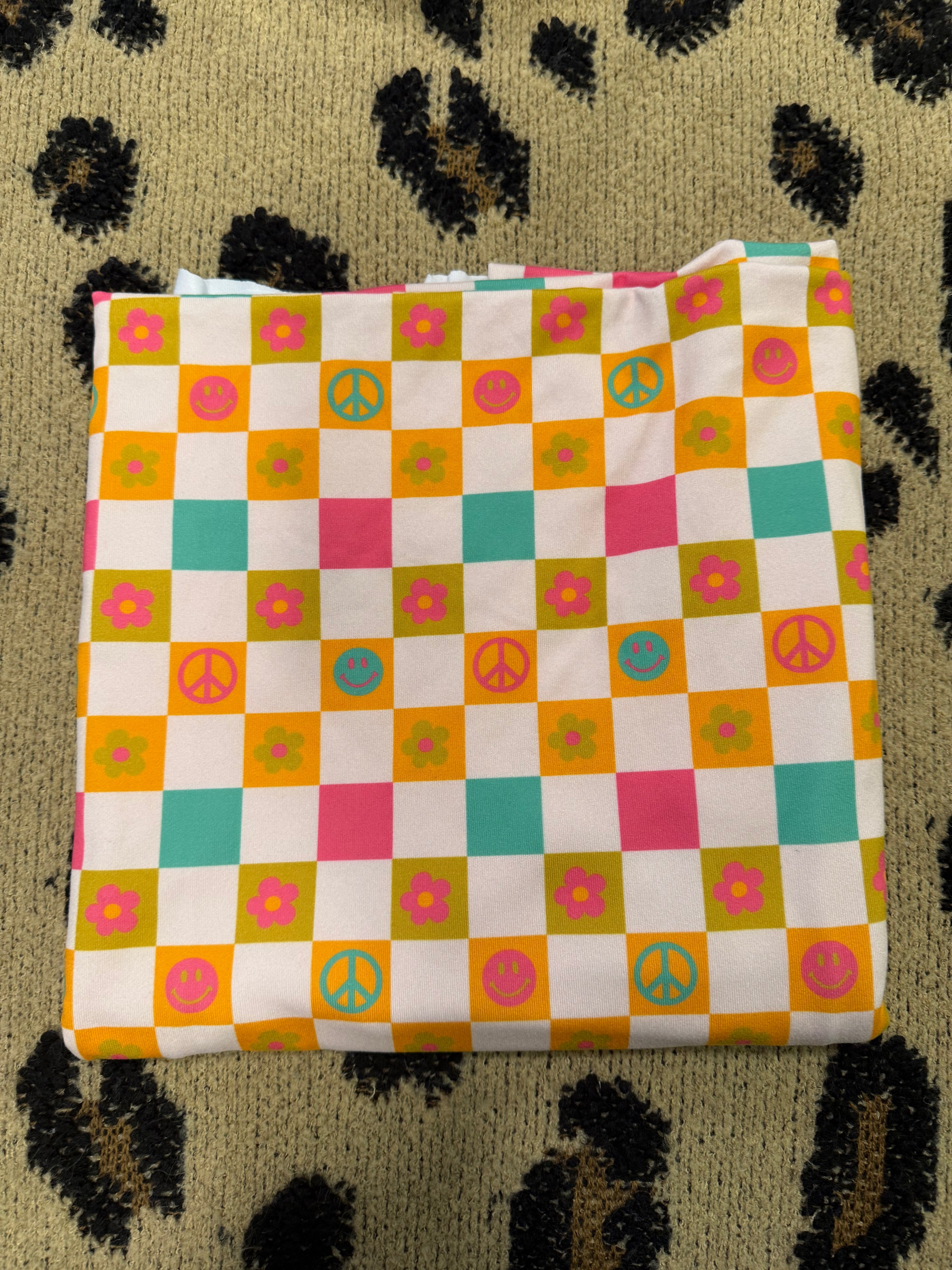 Colorful retro checks