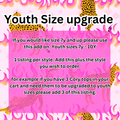 Youth size 7-10 upgrade