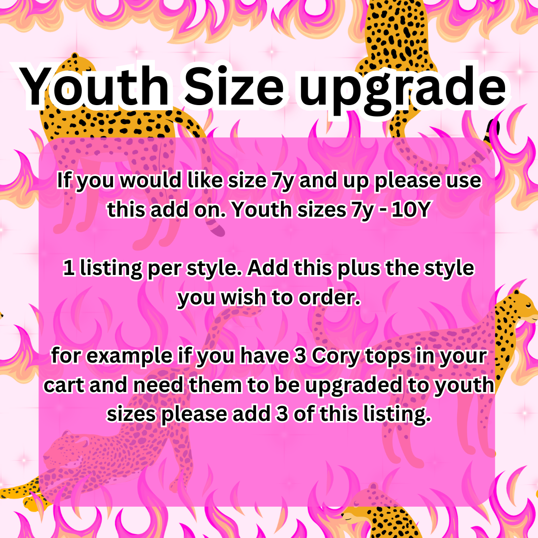 Youth size 7-10 upgrade