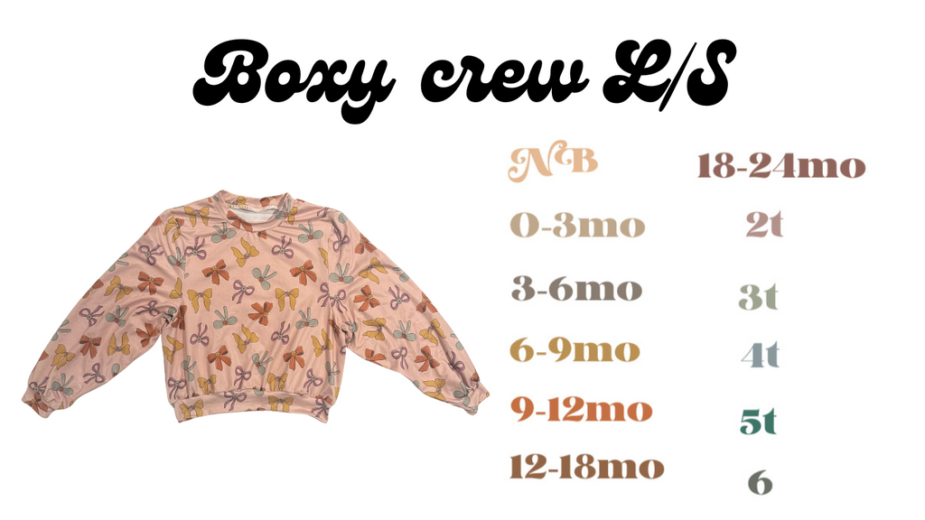 Boxy crew L/S