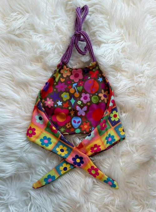 3T reversible tie back top + shorties