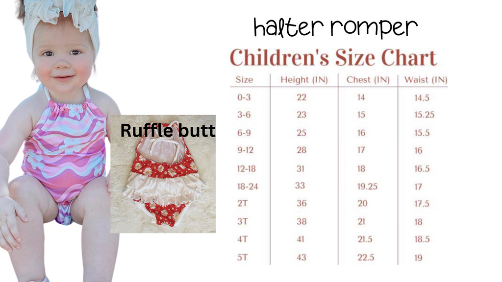 Halter romper (NO SNAPS)